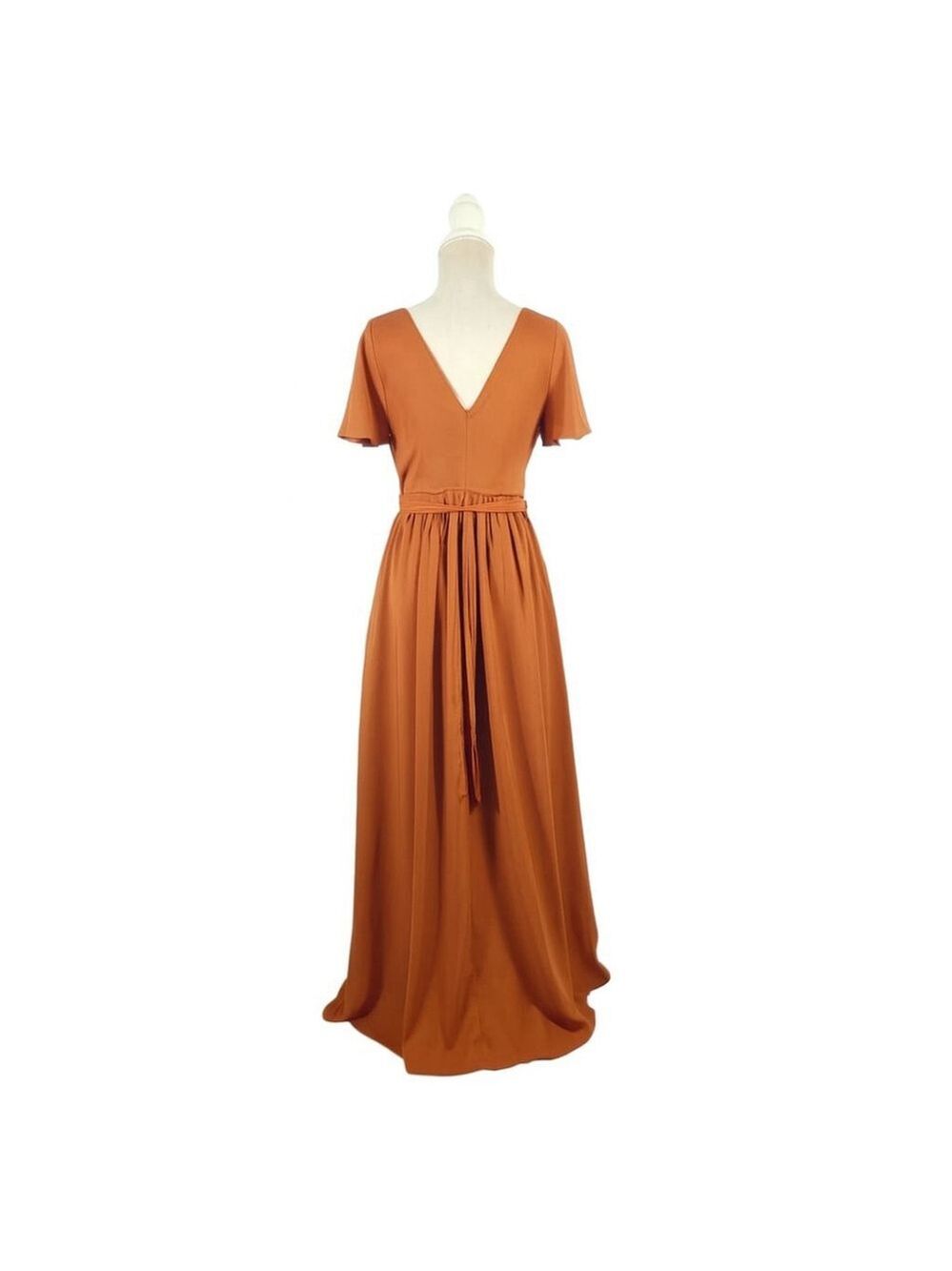 Lavetir Burnt Orange Maxi Dress Size 8 - Picture 9 of 11